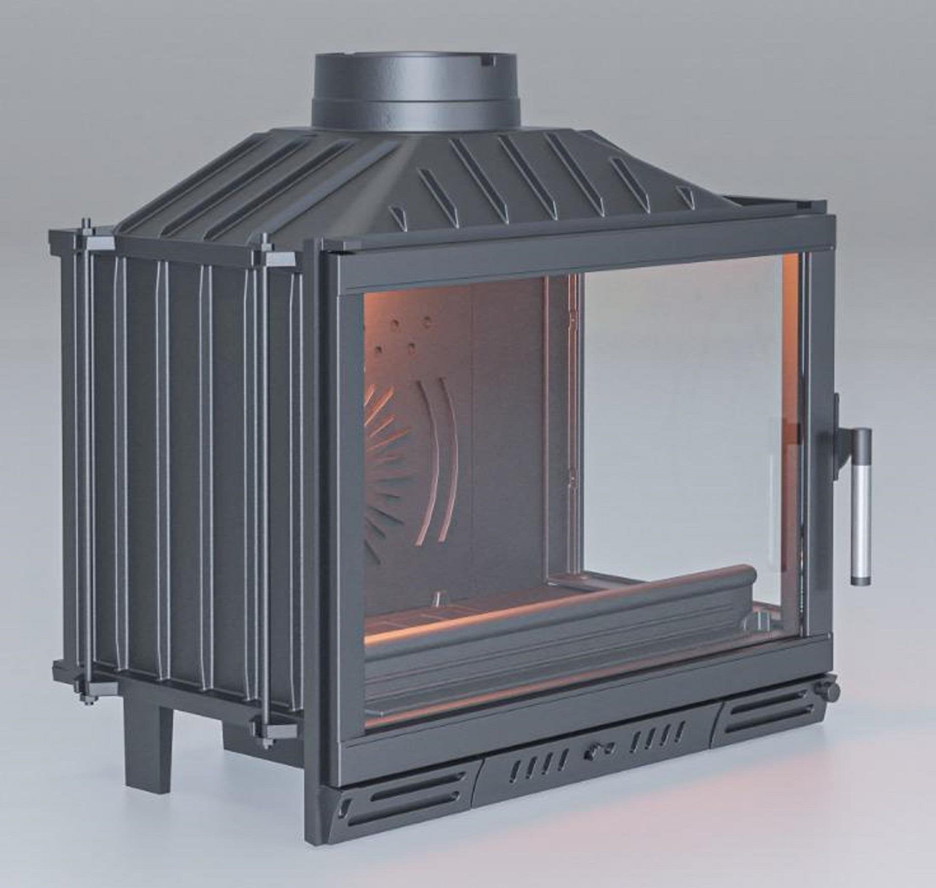 Gold Klapeli Döküm Sağ Açık Şömine Haznesi 70 cm