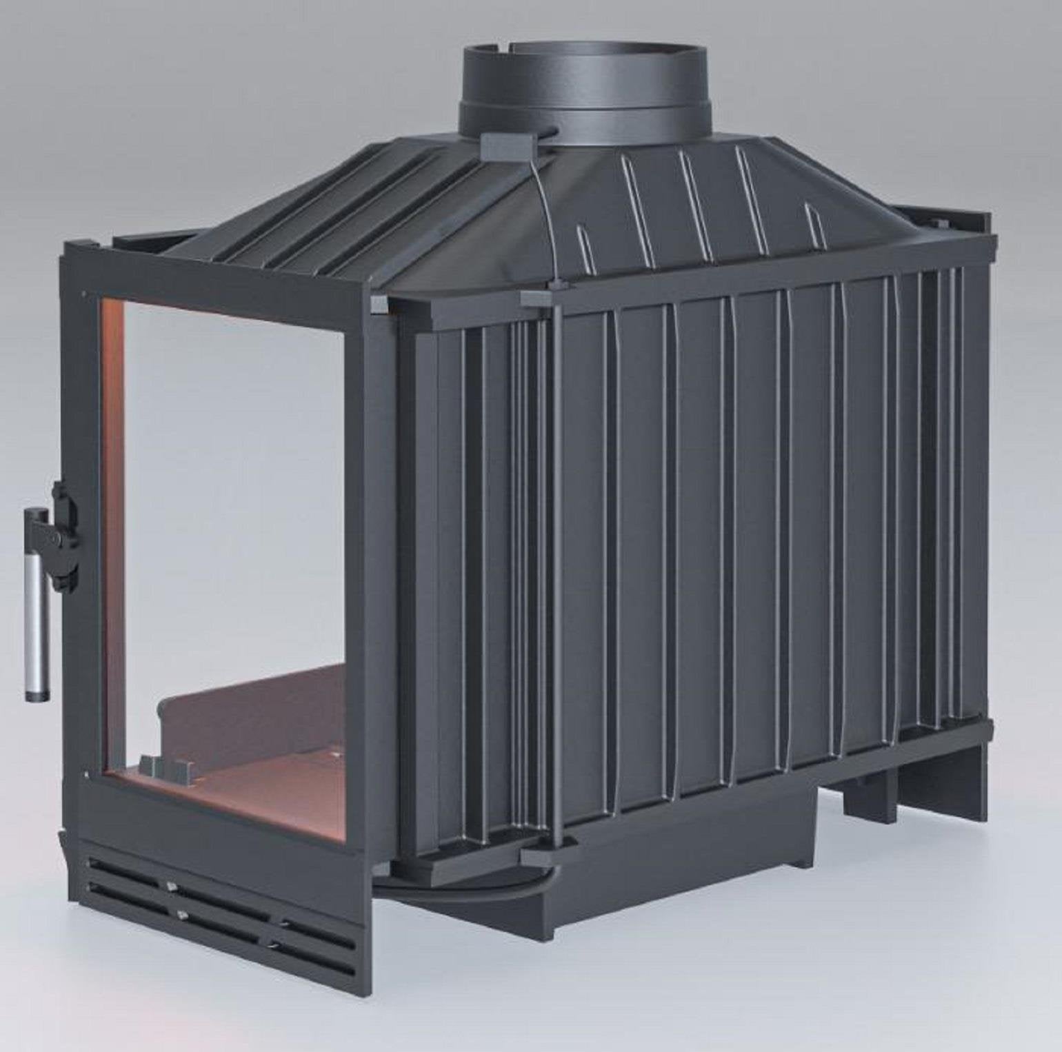 Gold Klapeli Döküm Sağ Açık Şömine Haznesi 70 cm