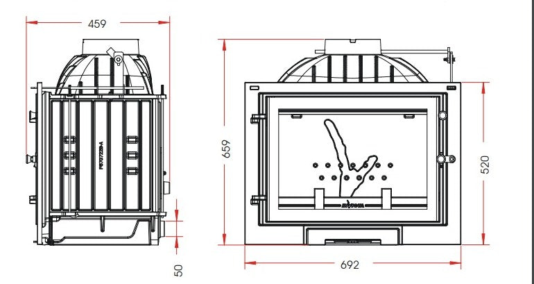 INVICTA 700 Milos Angle (Klapeli) Döküm Hazne
