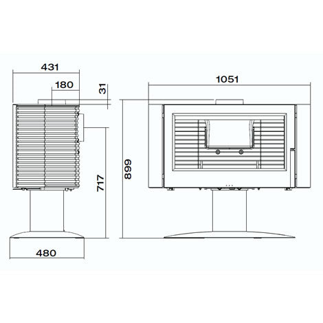 INVICTA Antaya Döküm Odun Sobası