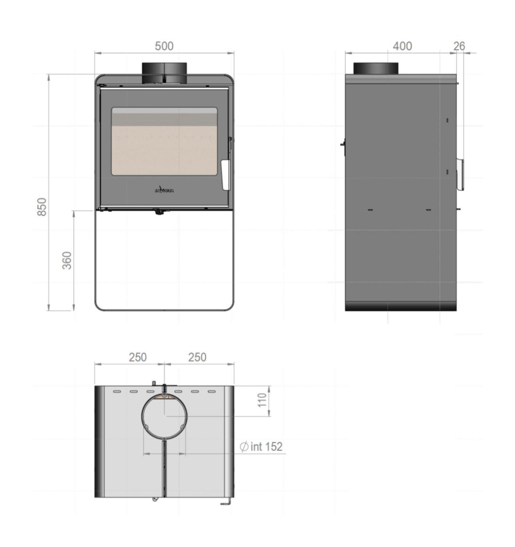 INVICTA Borée Çelik Odun Sobası