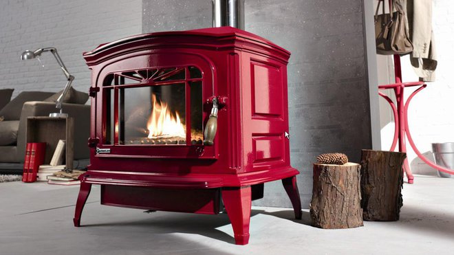 INVICTA Bradford Kırmızı Döküm Odun Sobası