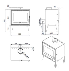 INVICTA Euros Çelik Odun Sobası