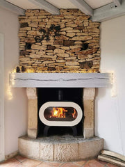 INVICTA Fifty Sur Arche Seramikli Krem Döküm Odun Sobası