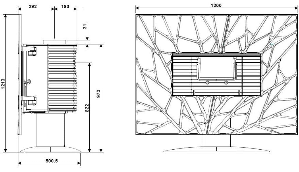 INVICTA Gaya Leaf (Feuille) Döküm Odun Sobası