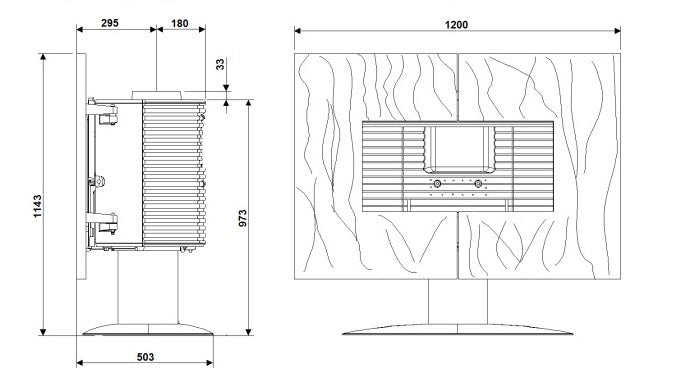INVICTA Gaya Arduvaz (Ardoise) Odun Sobası