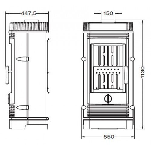 INVICTA Gomont Döküm Odun Sobaşı