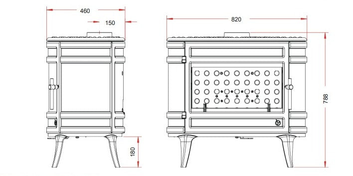 INVICTA Mandor Döküm Odun Sobası