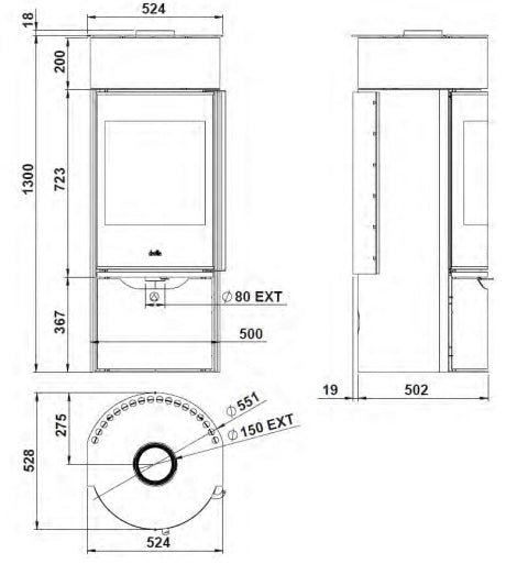 INVICTA Neosen Çelik Odun Sobası