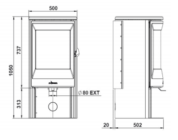 INVICTA Neosen (Air Tight) Çelik Odun Sobası
