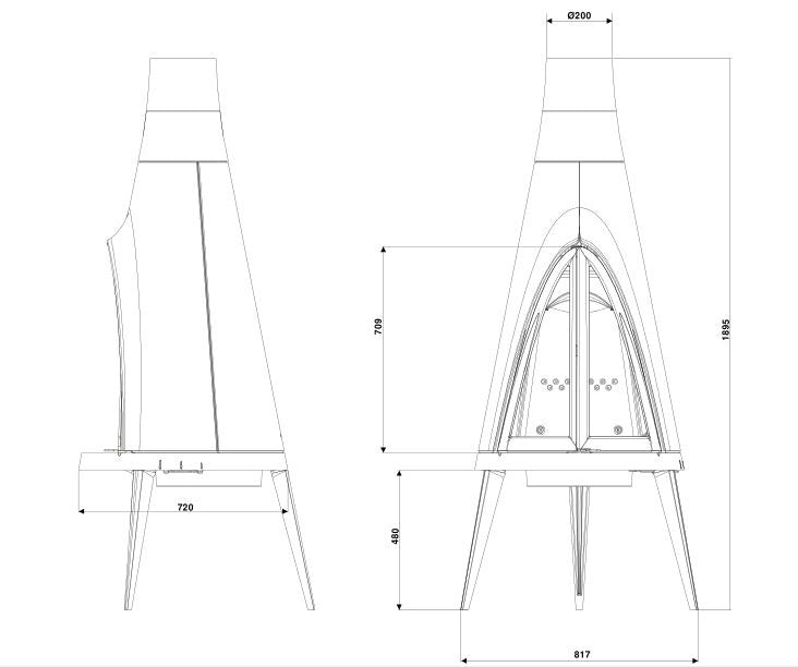INVICTA Pow-Wow Döküm Odun Sobaşı