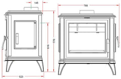 INVICTA Sedan L Döküm Odun Sobası