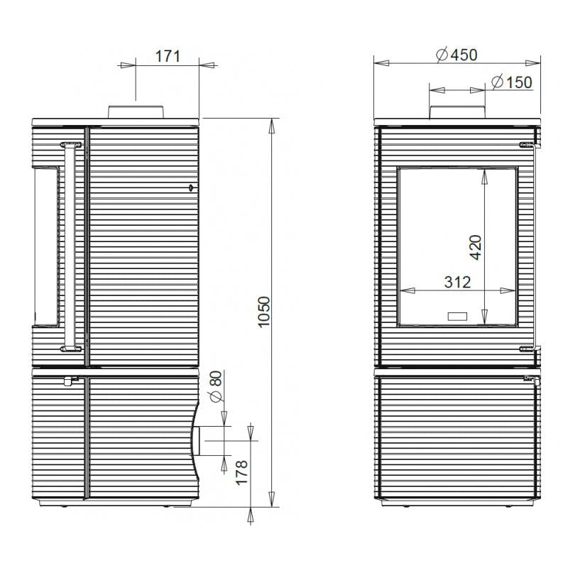 Invicta Altara Plus Döküm Şömine Soba