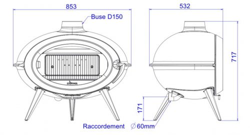 Invicta Brio Döküm Şömine Soba