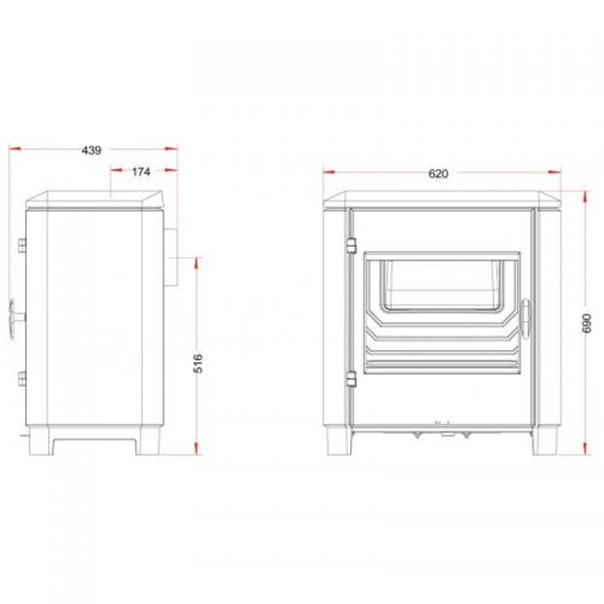 Invicta Carolo Döküm Odun Sobası