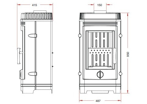 Invicta Cassine Döküm Odun Sobası