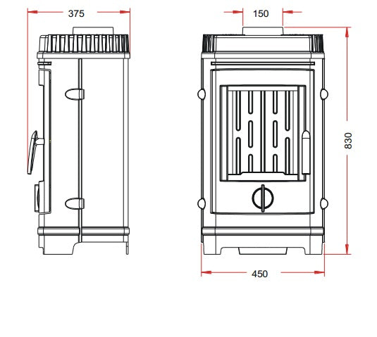 Invicta Chatel Döküm Odun Sobası