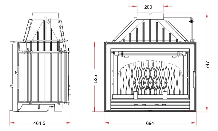 Invicta Klapeli Şömine Haznesi 700 Compact