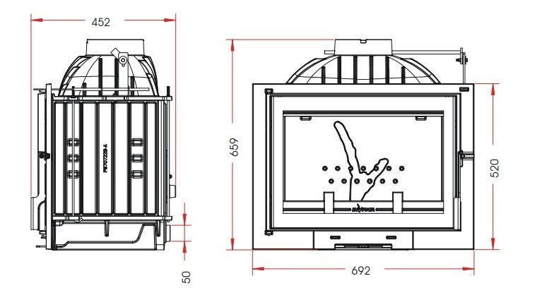 Invicta Klapeli Şömine Haznesi 700 Philos Angle