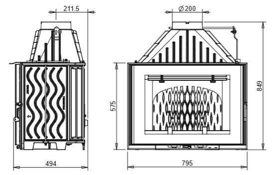 Invicta Klapeli Şömine Haznesi 800 Grande Angle