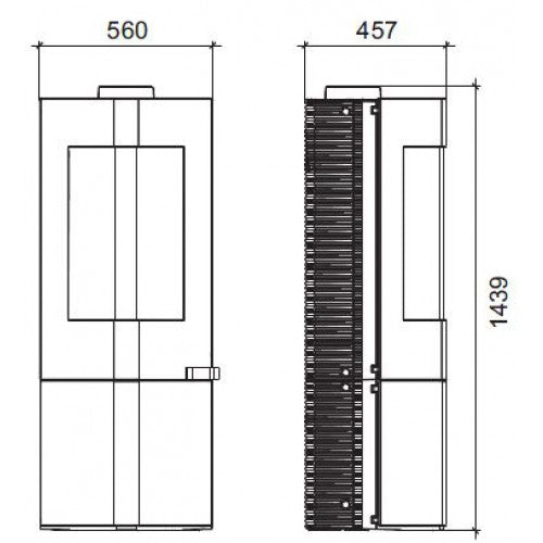 Invicta Moai Döküm Şömine Soba
