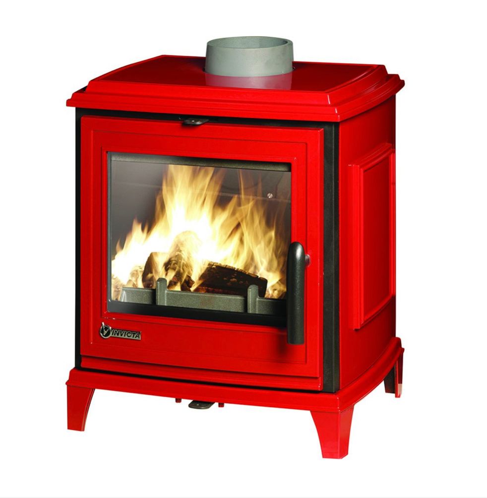Invicta Sedan S Kırmızı Döküm Şömine soba