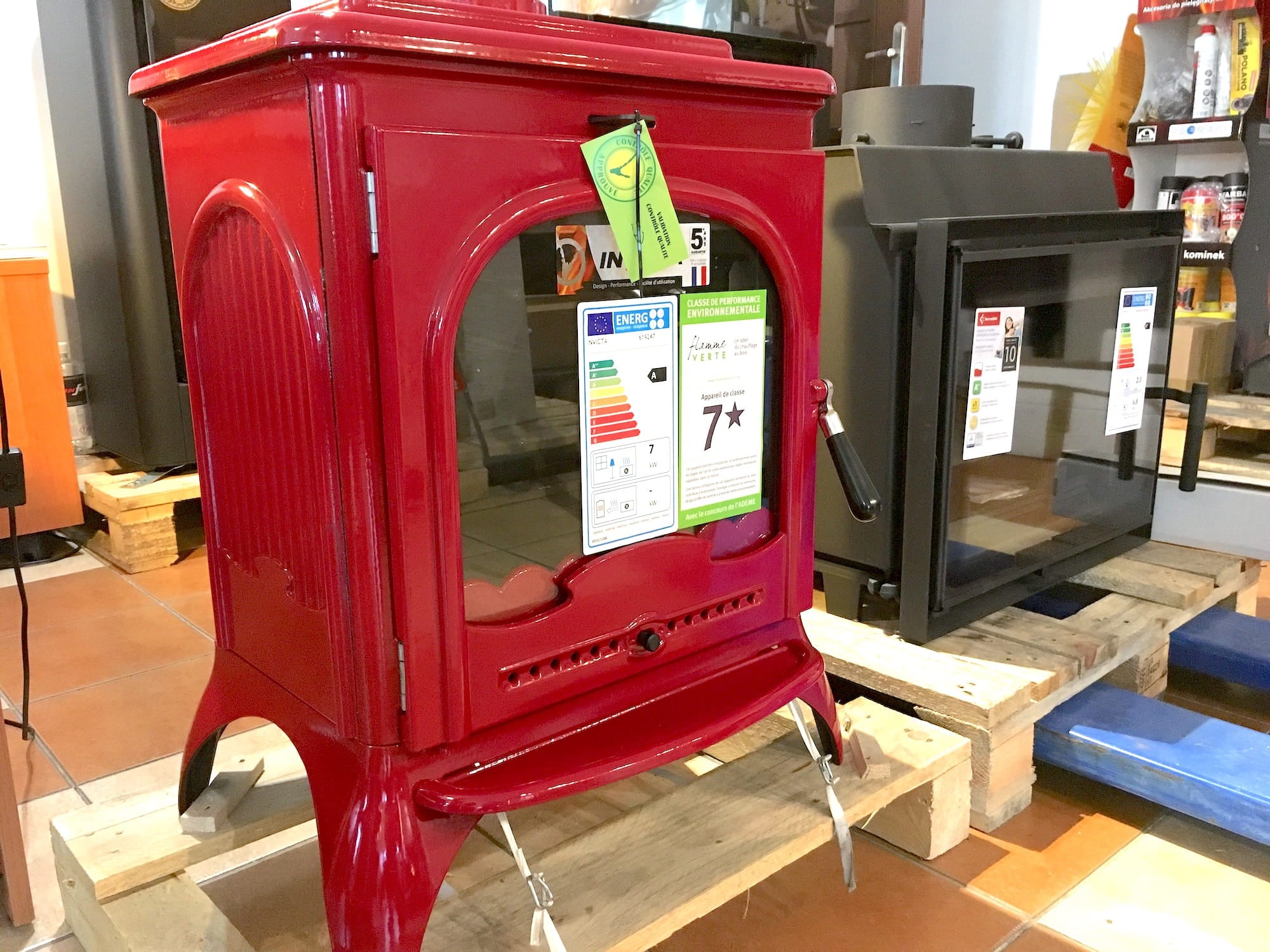 Invicta Seville 2 Kırmızı Şömine Soba