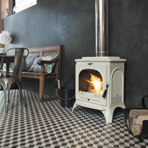 Invicta Seville 2 Krem Döküm Şömine Soba