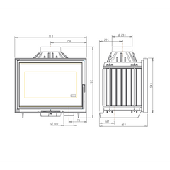 Invicta Şömine Haznesi 700 Air Control İthal