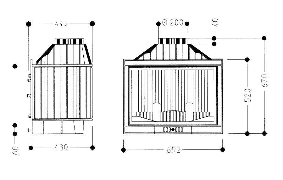 Invicta Şömine Haznesi 700 Primo Standart