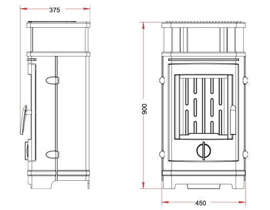 Invicta Treville Döküm Odun Sobası