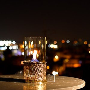 Kar Tanesi Modeli Masa Üstü Şömine