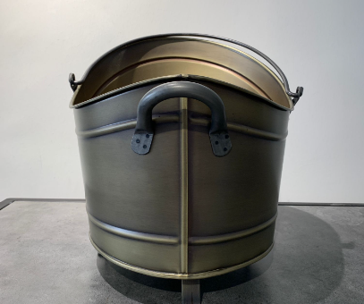 Kayık Antik Bronz Odun Kovası