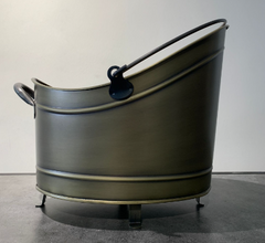 Kayık Antik Bronz Odun Kovası