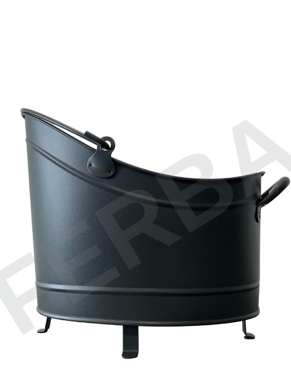 Kayık Siyah Odun Kovası