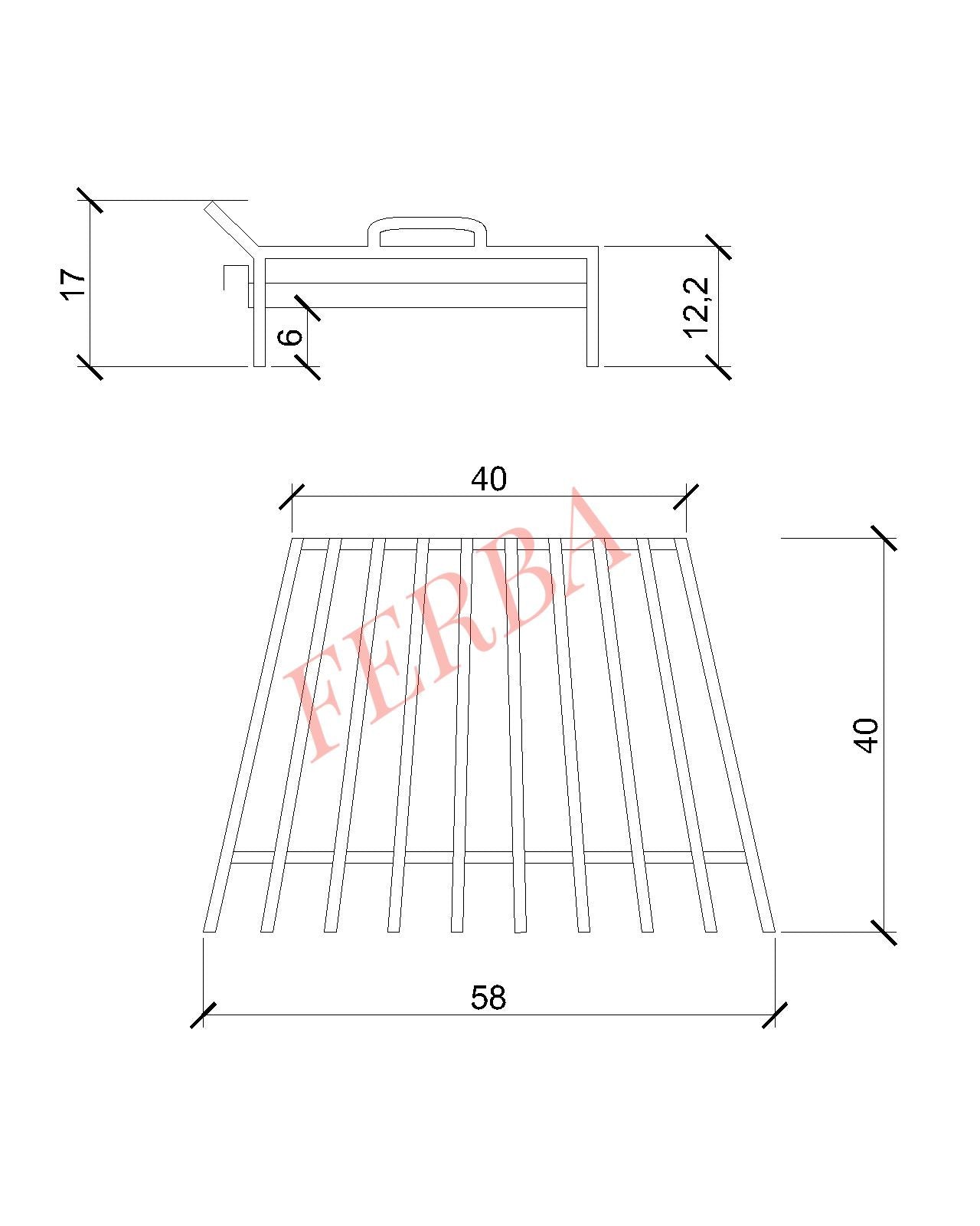 Kül Çekmeceli Şömine Izgarası