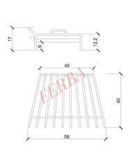 Kül Çekmeceli Şömine Izgarası