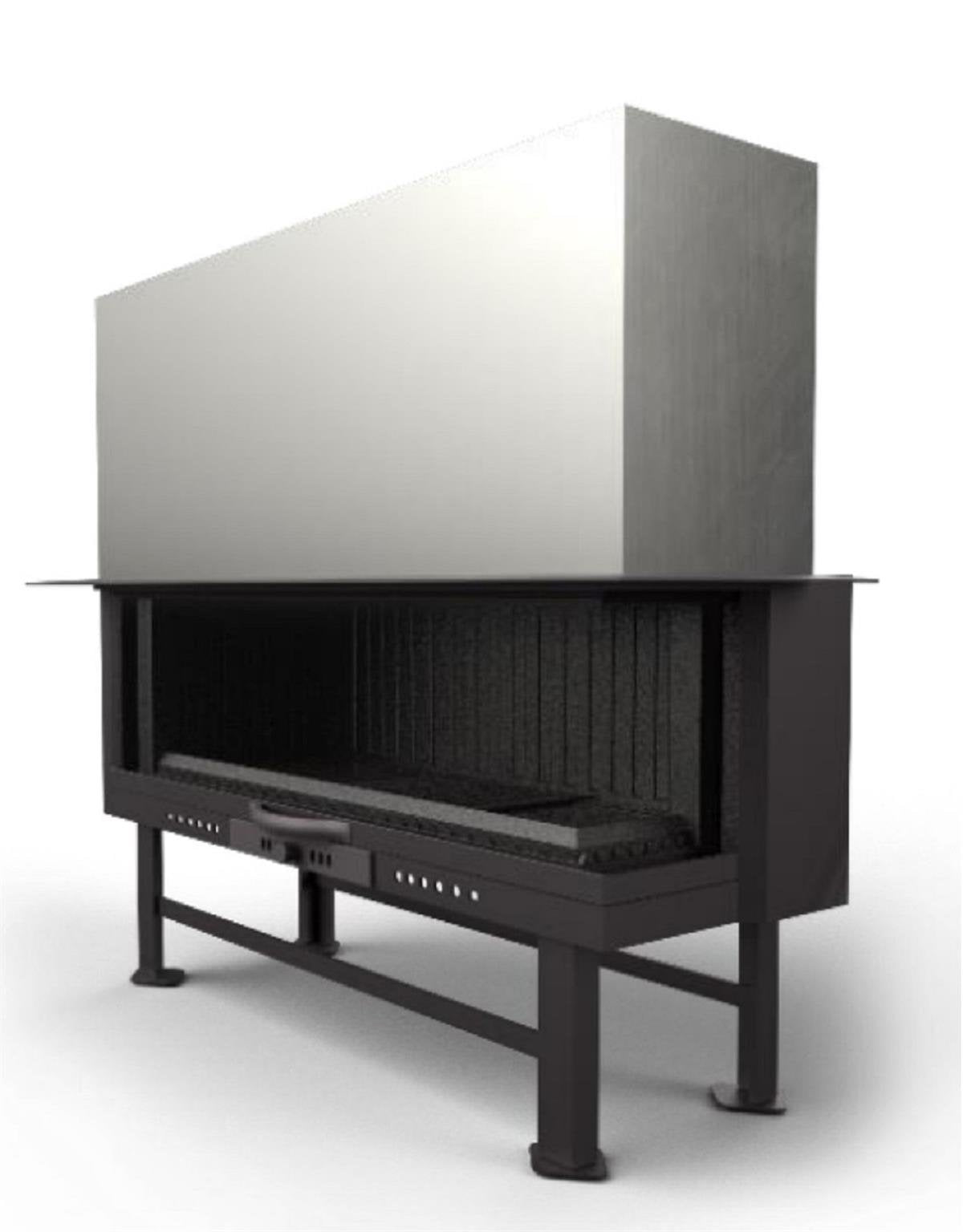 L Tipi Asansörlü Şömine Haznesi 140 cm