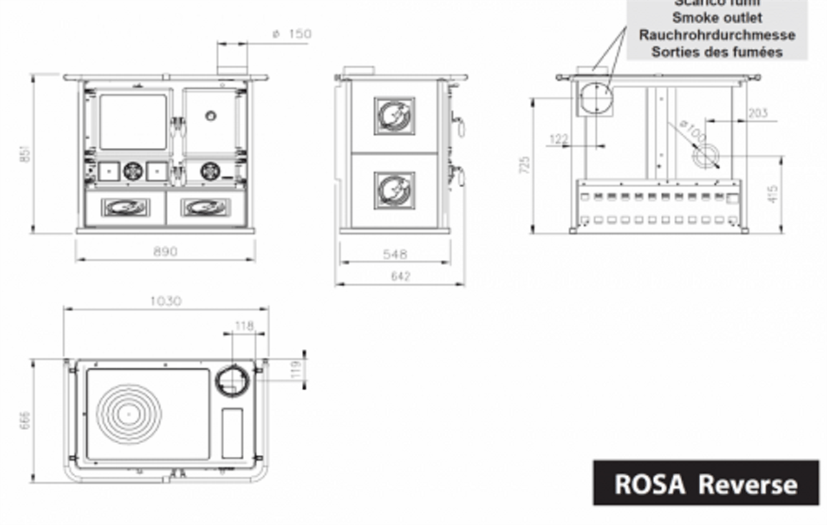 La Nordica Rosa Reverse 2.0 Kuzine Soba Kırmızı