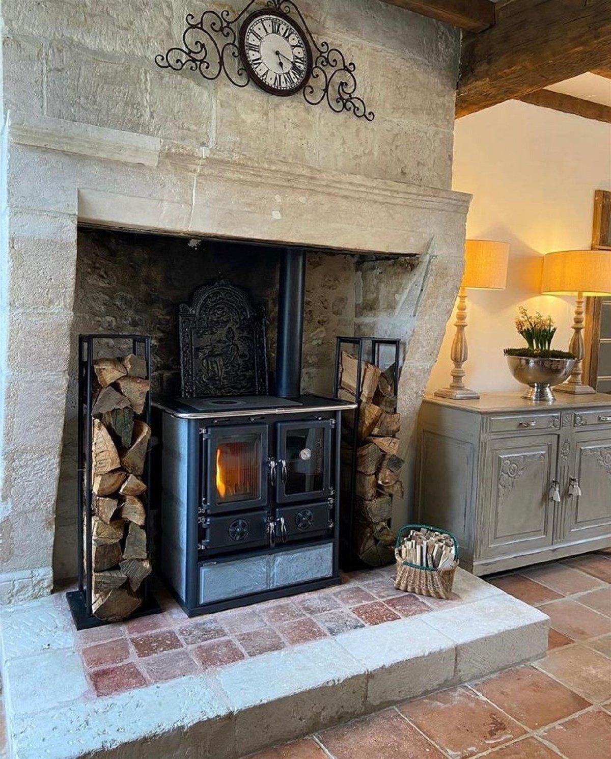 La Nordica Rosetta BII Doğaltaşlı Kuzine Soba