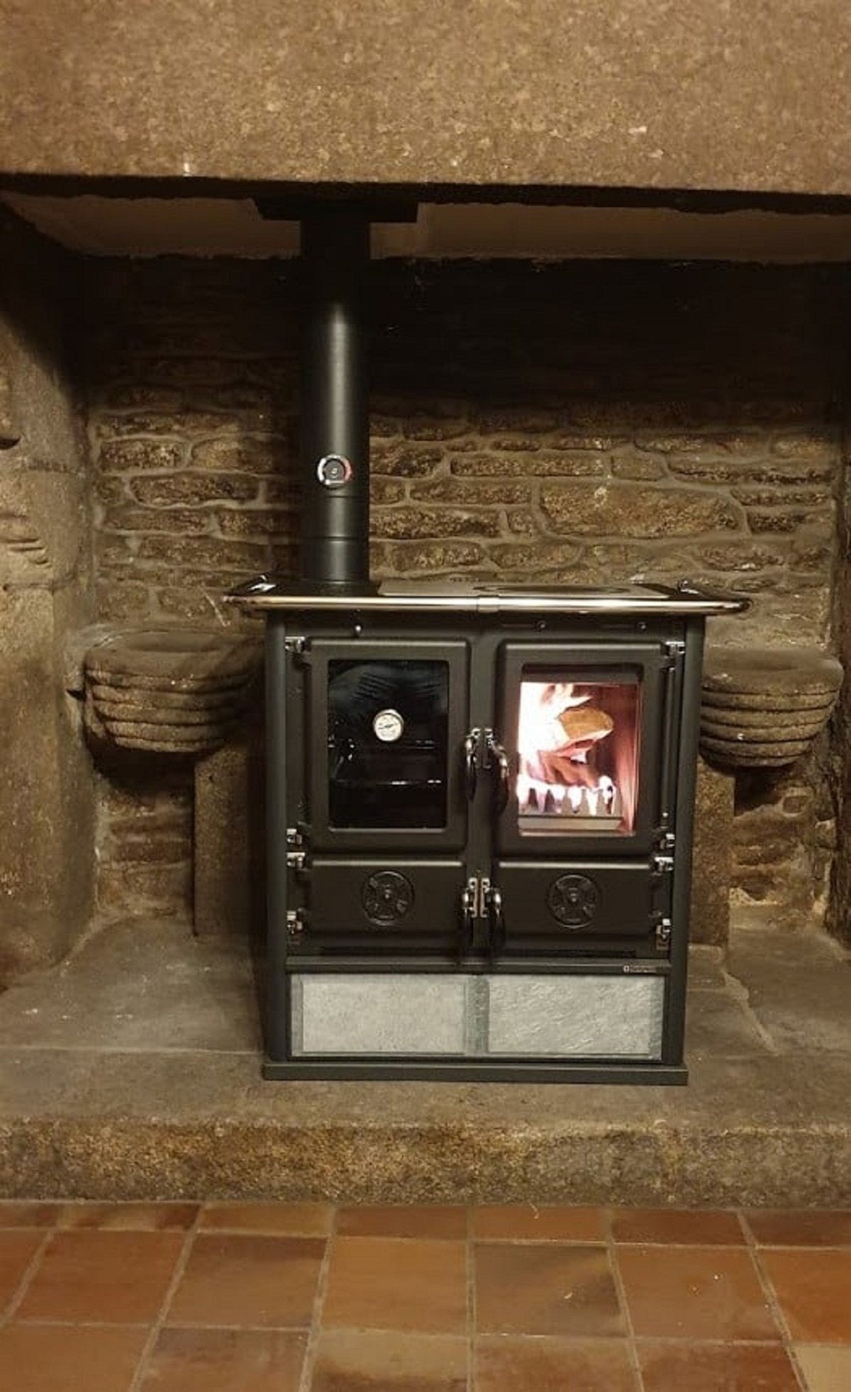 La Nordica Rosetta BII Doğaltaşlı Kuzine Soba