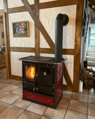 La Nordica Rosetta BII Kırmızı Kuzine Soba