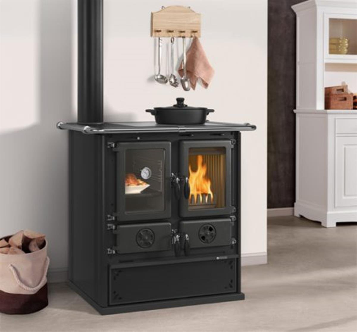 La Nordica Rosetta Sinistra BII Steel Kuzine Soba Antrasit