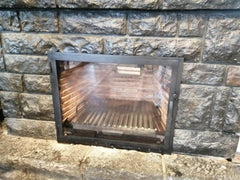 Metal Çerçeveli Şömine Cam Kapağı 5 - (Ölçüye Özel Üretim)