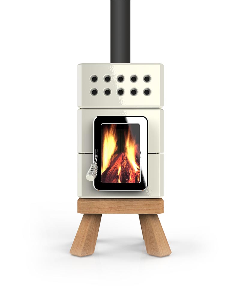 Mini Stack Seramik Odun Sobası