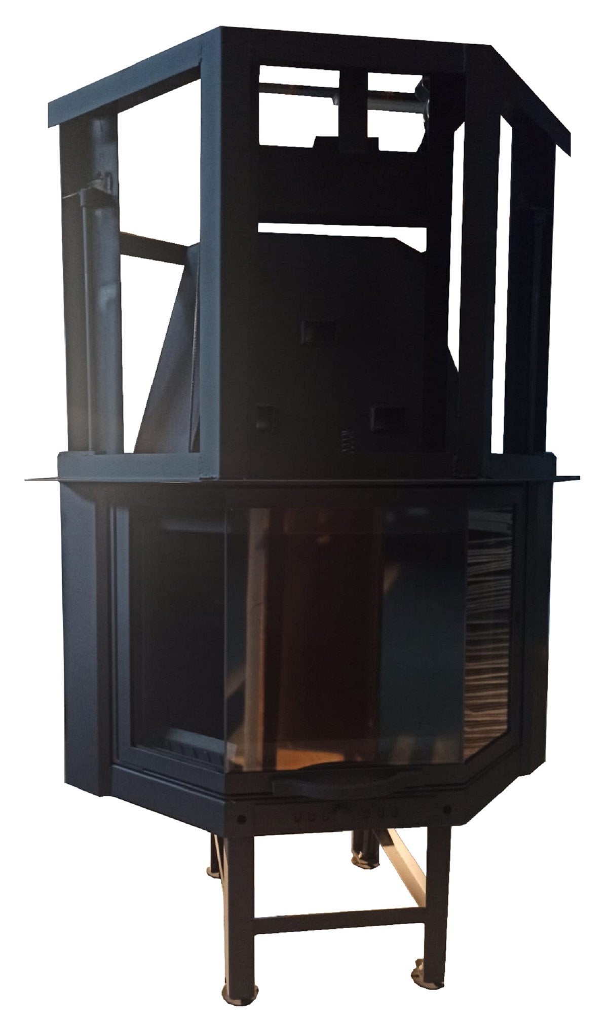 Prizma Asansörlü Şömine Haznesi 80 cm