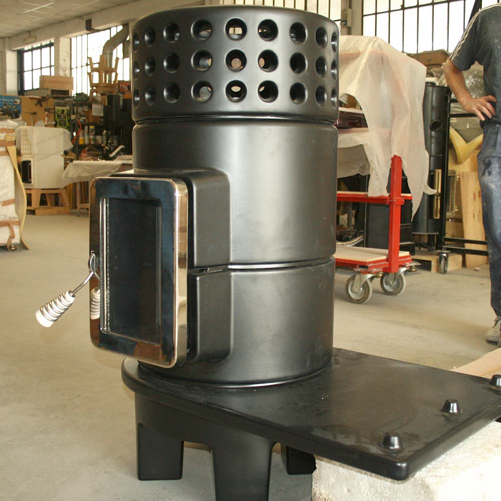 Yuvarlak Yığın Yan Seramik Odun Sobası