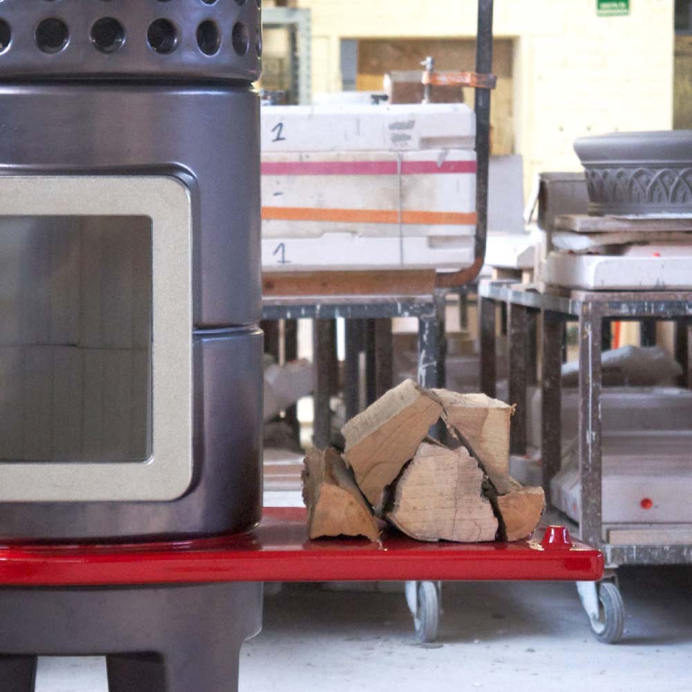 Yuvarlak Yığın Yan Seramik Odun Sobası