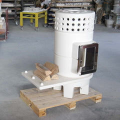 Yuvarlak Yığın Yan Seramik Odun Sobası