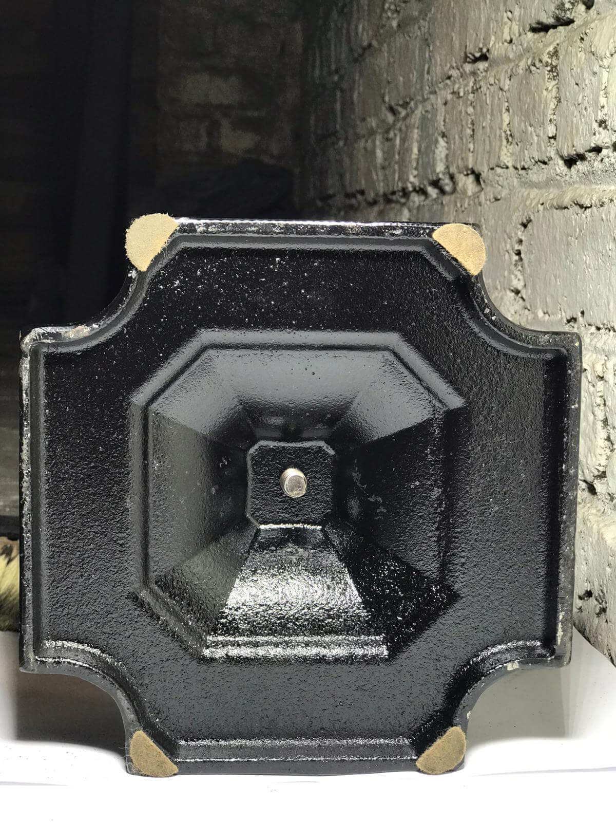 Ruj Başlıklı Bronz Şömine Maşa Takımı